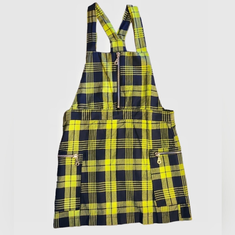 Neon Green and Blue Plaid Jumper from the Ragged Priest